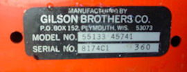 Gilson Identification Sticker